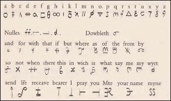 An Elizabethan code cipher