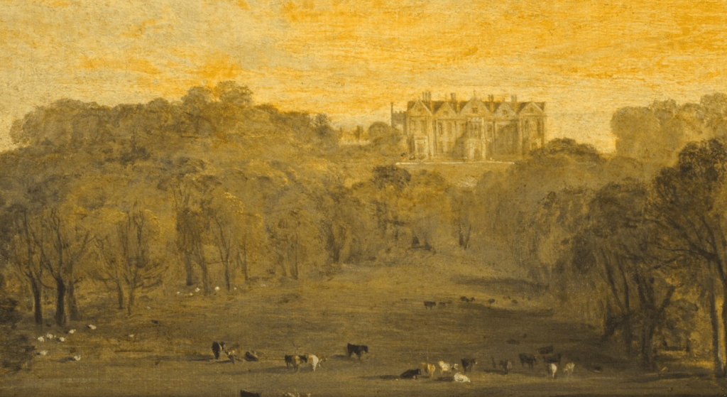 A painting by Turner of Somerville, one of the houses Frances lived in.