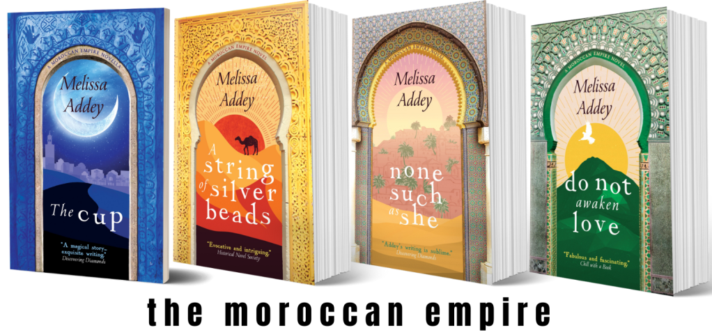 Four book covers by Melissa Addey
